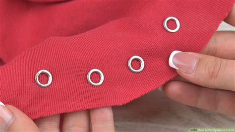 how to put a metal ring in fabric|A Step by Step Tutorial On How To Put Eyelets In Fabric.